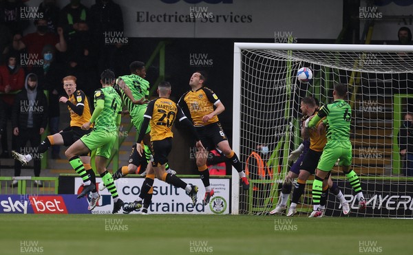 230521 - Forest Green Rovers v Newport County - SkyBet League Two Play off Semi-Final, Second Leg - Ebrima Adams of Forest Green Rovers scores the first goal