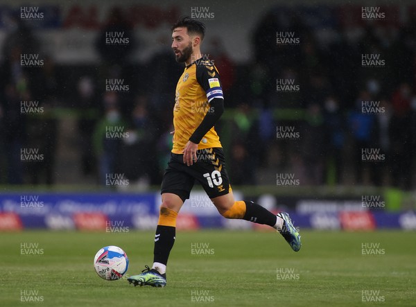 230521 - Forest Green Rovers v Newport County - SkyBet League Two Play off, Second Leg - Josh Sheehan of Newport County presses forward