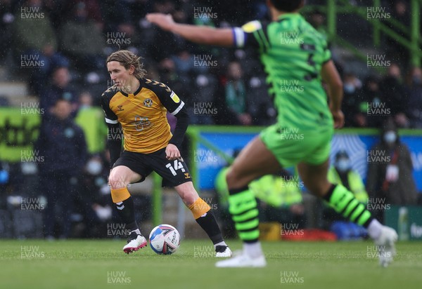 230521 - Forest Green Rovers v Newport County - SkyBet League Two Play off, Second Leg - Aaron Lewis of Newport County looks to press forward