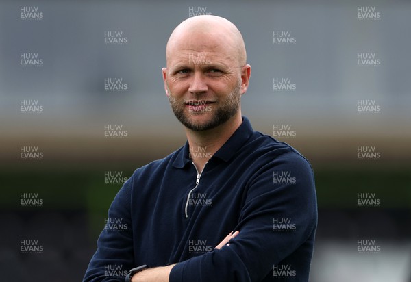 230722 - Forest Green Rovers v Newport County - Pre Season Friendly - Newport County Manager James Rowberry