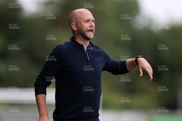 230722 - Forest Green Rovers v Newport County - Pre Season Friendly - Newport County Manager James Rowberry
