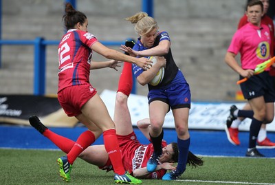 280816 - National Fosters 7s - Scarlets take on Newport Gwent Dragons in the first round of matches of the Women's Championship