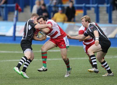 280816 - National Fosters 7s - Llandovery's begin their defence of their Foster's 7 National 7s title as they take on Bedwas in the first match of the tournament