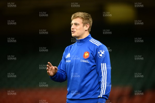 200214 - France Rugby Training -Jules Plisson during training