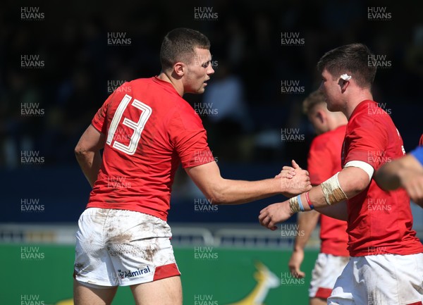 170819 - France v Wales - U18 International Series -  Mason Grady of Wales