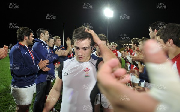 19.03.11 - France U20 v Wales U20 - Under 20 Six Nations - Matthew Morgan of Wales looks dejected. 