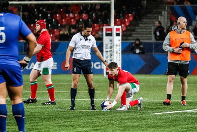 190323 - France U20 v Wales U20, U20 6 Nations Championship - Dan Edwards of Wales during the match