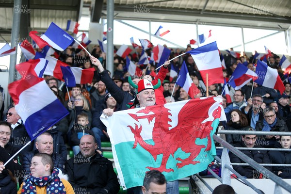 030219 - France U20s v Wales U20s - U20s 6 Nations Championship - Wales fans
