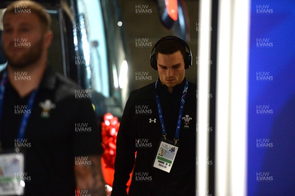 010219 - France v Wales - Guinness 6 Nations 2019 - George North of Wales arrives