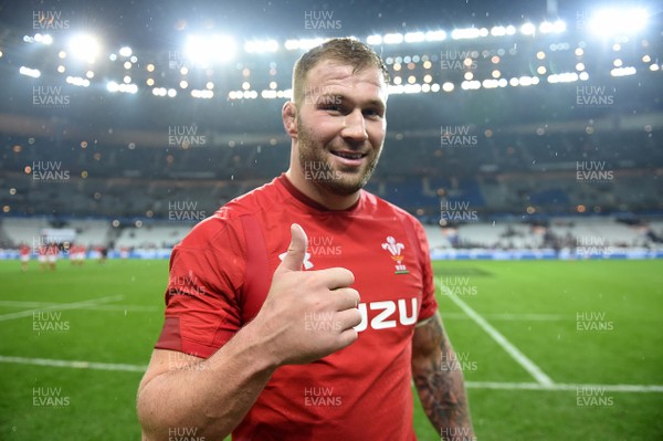 010219 - France v Wales - Guinness 6 Nations 2019 - Ross Moriarty of Wales at the end of the game