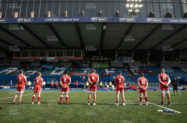 010721 - France v Wales - U20s 6 Nations Championship - Back of Wales jerseys during the anthem