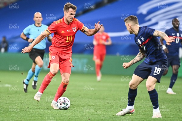 020621 - France v Wales - International Friendly - Aaron Ramsey of Wales
