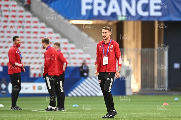020621 - France v Wales - International Friendly - Aaron Ramsey of Wales before the match
