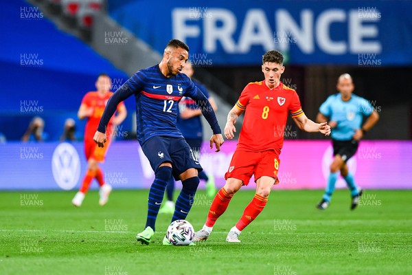 020621 - France v Wales - International Friendly - Corentin Tolisso of France and Harry Wilson of Wales