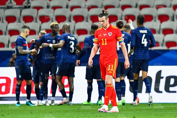020621 - France v Wales - International Friendly - Gareth Bale of Wales looks dejected