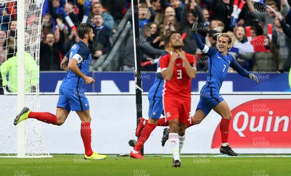 101117 - France v Wales - International Friendly - Antoine Griezmann of France celebrates scoring a goal