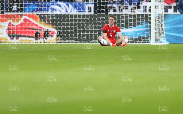 101117 - France v Wales - International Friendly - Dejected James Chester of Wales