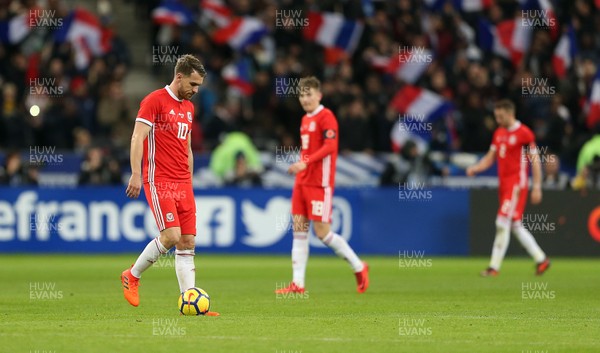 101117 - France v Wales - International Friendly - Dejected Aaron Ramsey of Wales