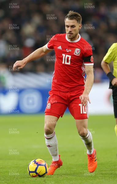 101117 - France v Wales - International Friendly - Aaron Ramsey of Wales