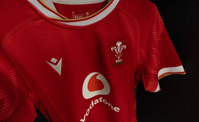 120425 - France v Wales, Guinness Women’s Six Nations 2025 - Wales Match shirts hang in the changing room