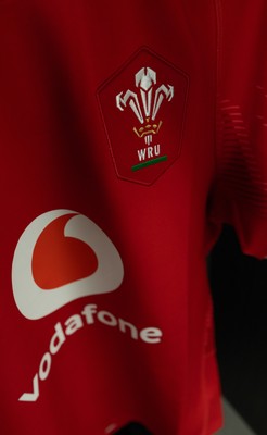 120425 - France v Wales, Guinness Women’s Six Nations 2025 - Wales Match shirts hang in the changing room