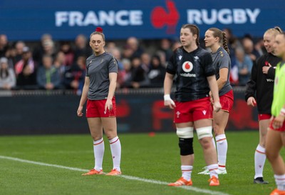 120425 - France v Wales, Guinness Women’s Six Nations 2025 - Hannah Jones of Wales during warm up