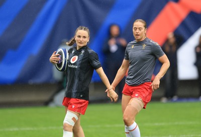 120425 - France v Wales, Guinness Women’s Six Nations 2025 -Jasmine Joyce of Wales during warm up
