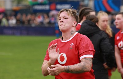 120425 - France v Wales, Guinness Women’s Six Nations 2025 - Donna Rose of Wales at the end of the match
