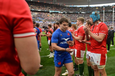 180323 - France v Wales - Guinness Six Nations - Antoine Dupont of France at full time