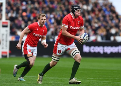 180323 - France v Wales - Guinness Six Nations - Adam Beard of Wales