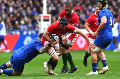 180323 - France v Wales - Guinness Six Nations - Adam Beard of Wales