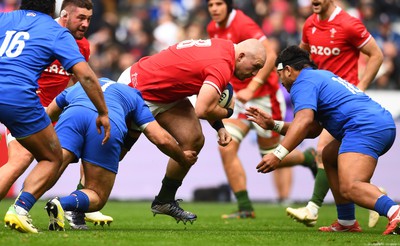 180323 - France v Wales - Guinness Six Nations - Dillon Lewis of Wales