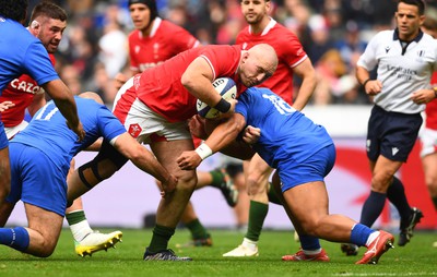 180323 - France v Wales - Guinness Six Nations - Dillon Lewis of Wales