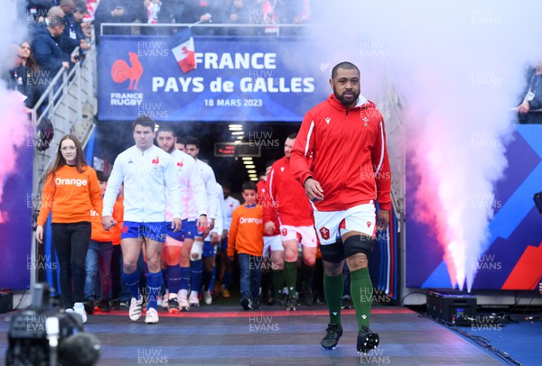 180323 - France v Wales - Guinness Six Nations - Taulupe Faletau of Wales walks out on his 100th cap