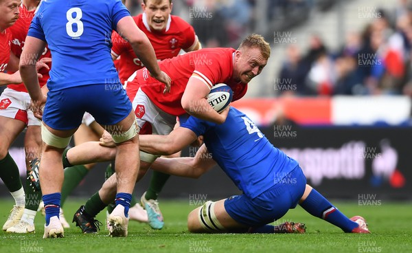 180323 - France v Wales - Guinness Six Nations - Tommy Reffell of Wales