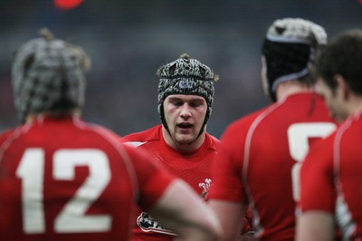 19.03.11 France v Wales ... Wales  Danny Lydiate (rt) dejected. 