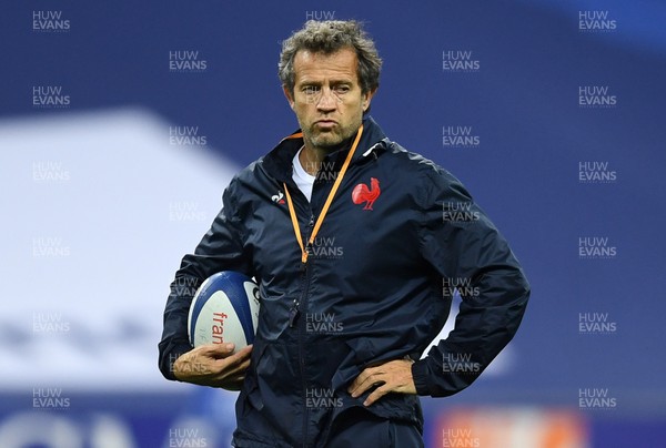 241020 - France v Wales - International Rugby Union - France head coach Fabien Galthie