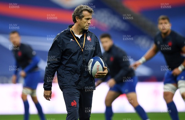 241020 - France v Wales - International Rugby Union - France head coach Fabien Galthie