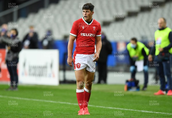 241020 - France v Wales - International Rugby Union - Louis Rees-Zammit of Wales