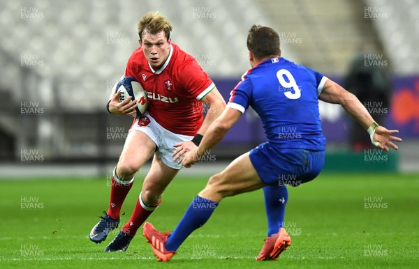 241020 - France v Wales - International Rugby Union - Nick Tompkins of Wales
