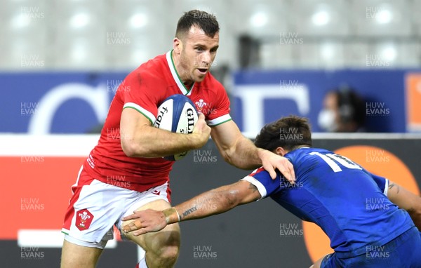 241020 - France v Wales - International Rugby Union - Gareth Davies of Wales