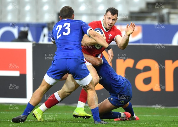 241020 - France v Wales - International Rugby Union - Gareth Davies of Wales