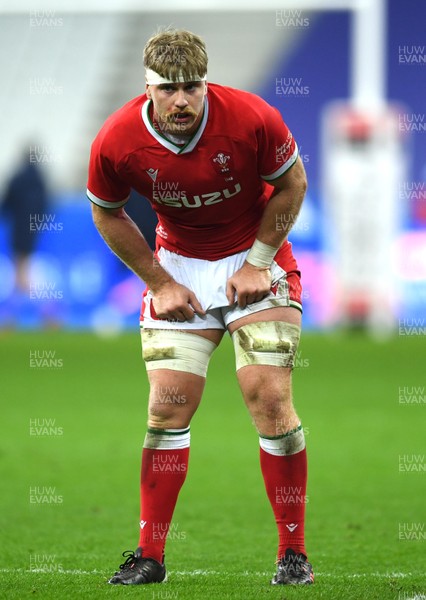 241020 - France v Wales - International Rugby Union - Aaron Wainwright of Wales