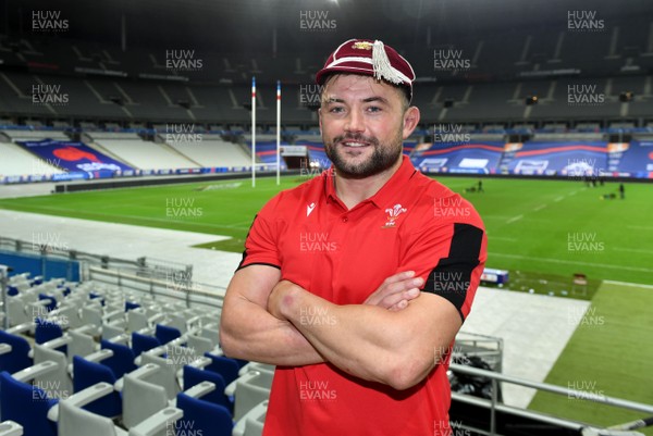 241020 - France v Wales - International Rugby Union - Sam Parry after receiving his first cap