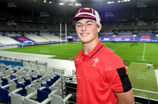 241020 - France v Wales - International Rugby Union - Louis Rees-Zammit of Wales after receiving his first cap
