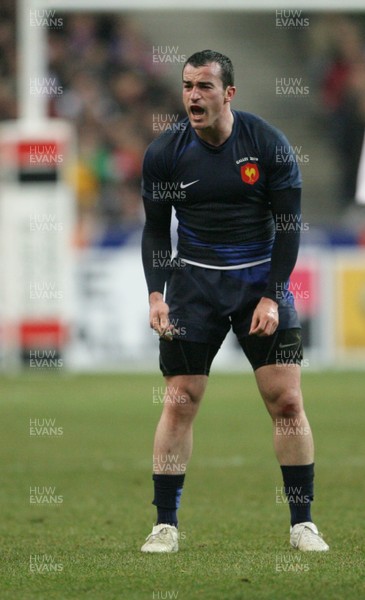 27.02.09 France v Wales... France's Benoit Baby. 