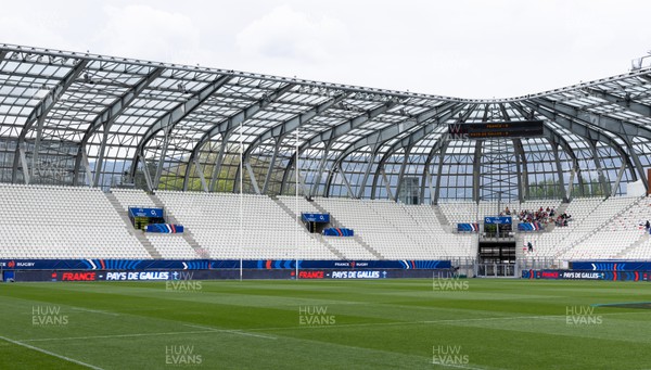 230423 - France v Wales, TicTok Women’s 6 Nations - A general view of the Stade des Alpes ahead of the start of the match