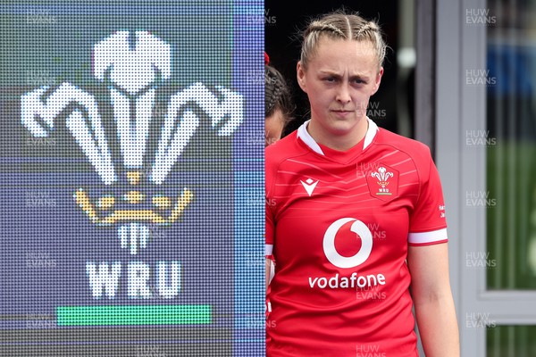 230423 - France v Wales, TicTok Women’s 6 Nations - Hannah Jones of Wales prepares to lead the team out against France