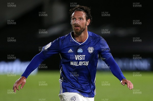 100720 - Fulham v Cardiff City - SkyBet Championship - Sean Morrison of Cardiff City