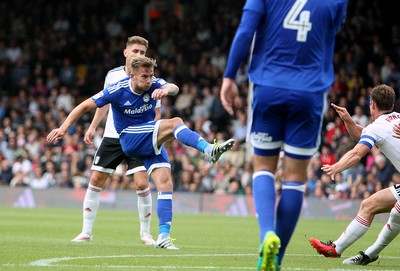 200816 - Fulham vs Cardiff City - SkyBet Championship -Joe Ralls scores for Cardiff